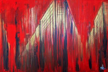 Abstract City #8 - Metropolis - a Paint Artowrk by Diluce
